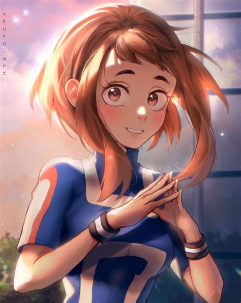 Ochaco Uraraka // BNHA [fanart] by xKuro-Art on DeviantArt