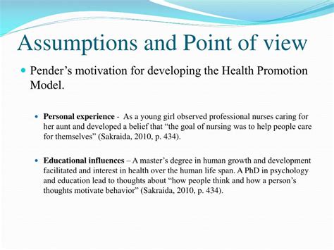 PPT - Pender’s Health Promotion Model PowerPoint Presentation, free download - ID:6624924