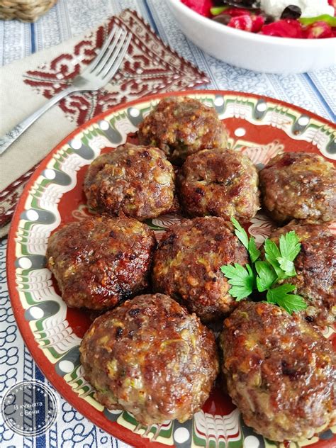 Кюфтета с мляно месо и тиквичка – В кухнята с Бени