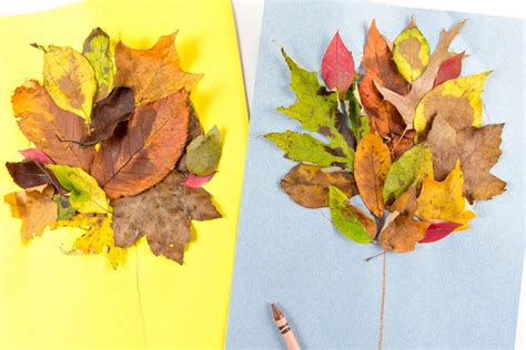 Easy Preschool Tree Craft Using Fall Leaves • Kids Activities Blog