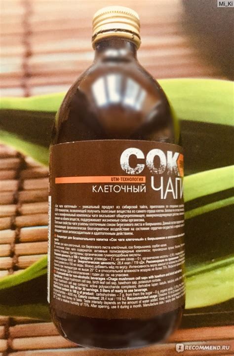 БАД ООО «Артлайф» клеточный сок ЧАГИ - «Чага - уникальный гриб ...