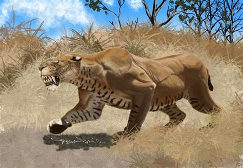 Prehistoric Tiger Painting