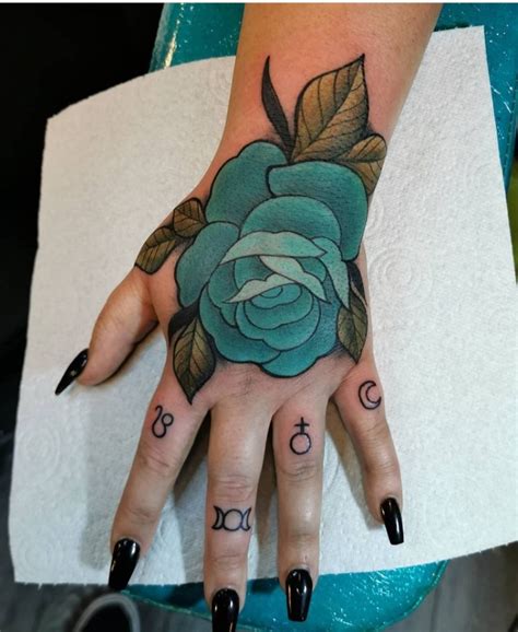 24 Lovely Blue Rose Tattoo Designs - The XO Factor