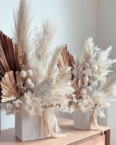 42 Beautiful Dried Flower Wedding Centerpieces - Weddingomania