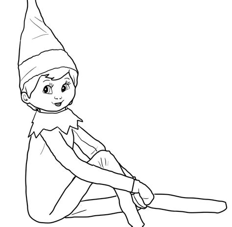 Elf On The Shelf Coloring Pages Printable at GetColorings.com | Free ...