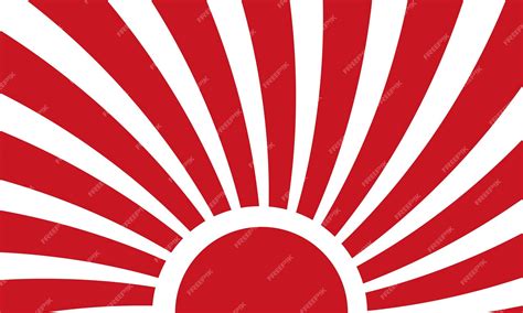 Bandeira Do Sol Nascente. - Bandeiras vermelhas de luz solar Bandeira do Japão Sol nascente | Vetor ...
