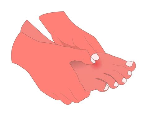 illustration of foot pain, Ideal for use in health and fitness content