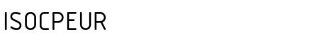 ISOCPEUR Font - FontZone.net