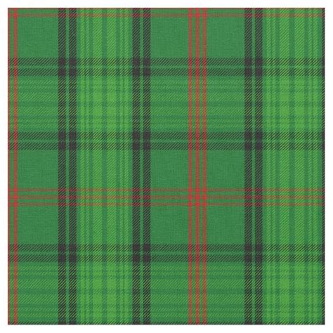 Ross clan Plaid Scottish tartan Fabric | Zazzle