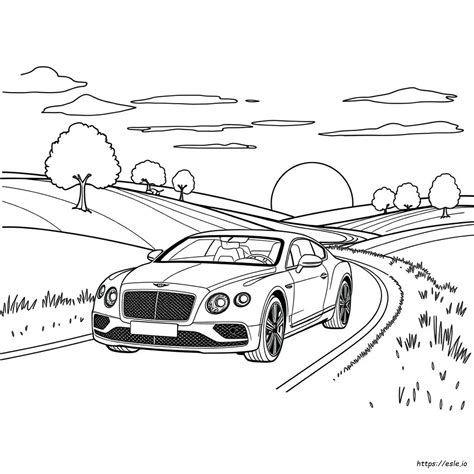 Bentley Colouring Pages