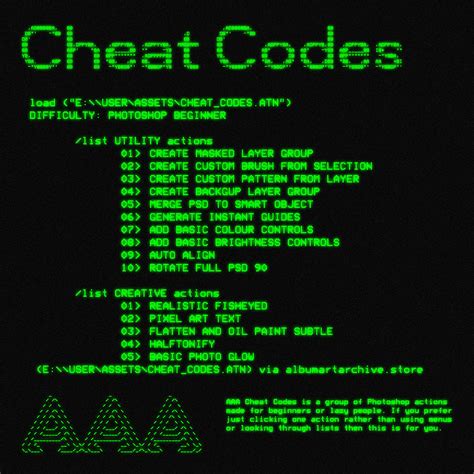 cheat codes