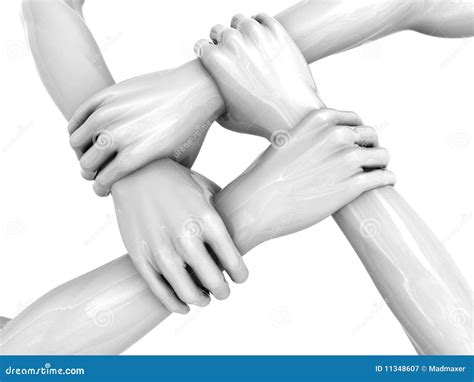 4 руки иллюстрация штока. иллюстрации насчитывающей эффективность ...