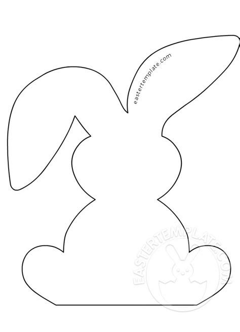 Free Printable Bunny Template Use A Hole Punch And Twine, Yarn, Or ...