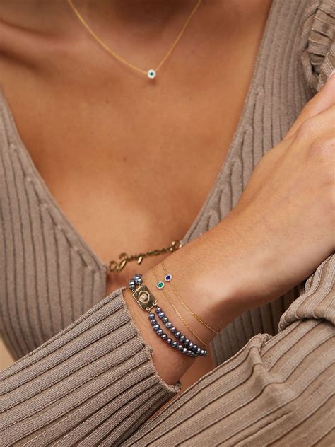 DIANE KORDAS Evil Eye 18-karat gold, malachite and diamond bracelet