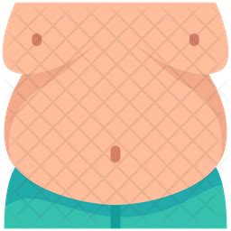 belly icon   flat style