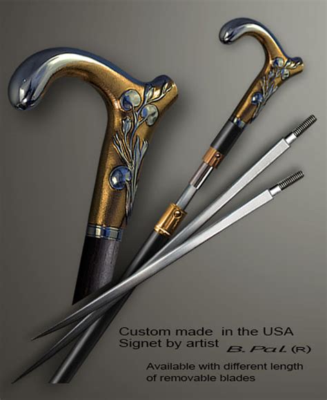 Handmade Lily Walking Cane | Designer Boris Palatnik
