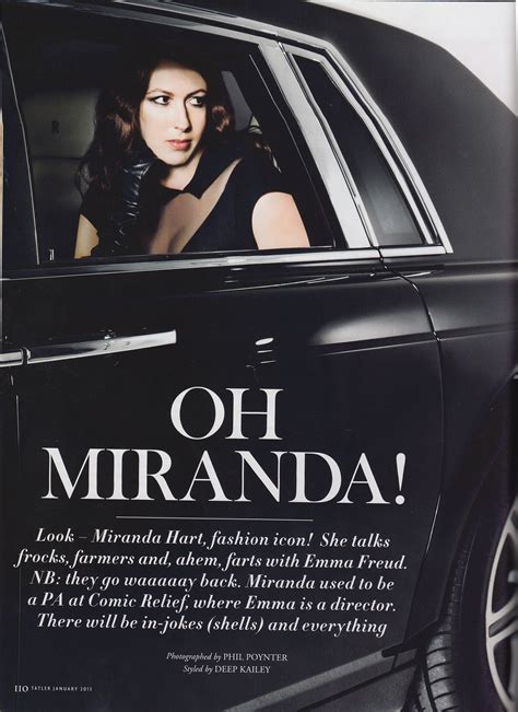 Miranda Hart Tatler