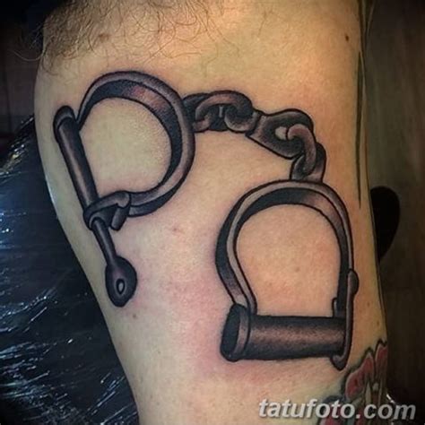 photo example handcuffs tattoo 07.10.2019 №038 -handcuffs tattoo ...