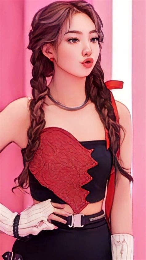 Kpop Drawings, Mini Drawings, Borderlands Art, Pink Wallpaper Girly ...