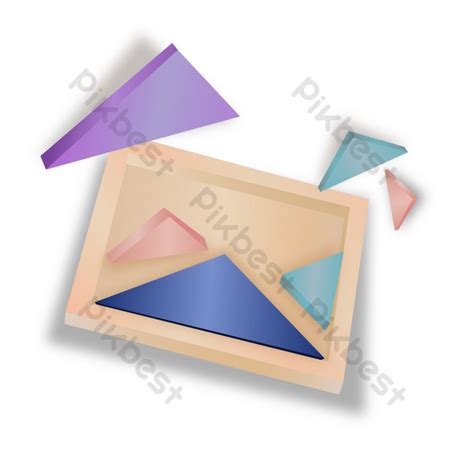 Colored Tangram PNG Images | AI Free Download - Pikbest