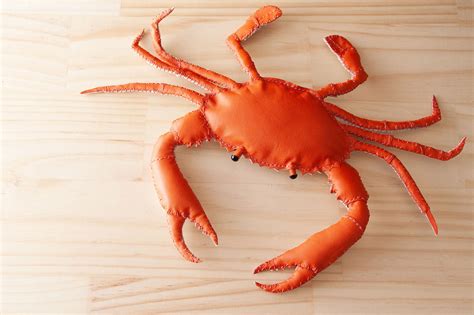 Handmade Leather Bairdi Crab on Behance