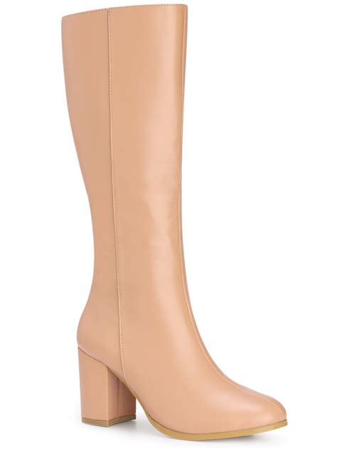 women round toe boots 8