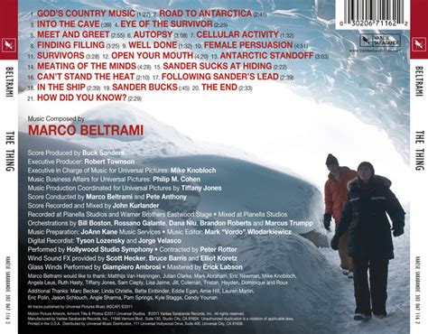 The Thing Movie Soundtrack