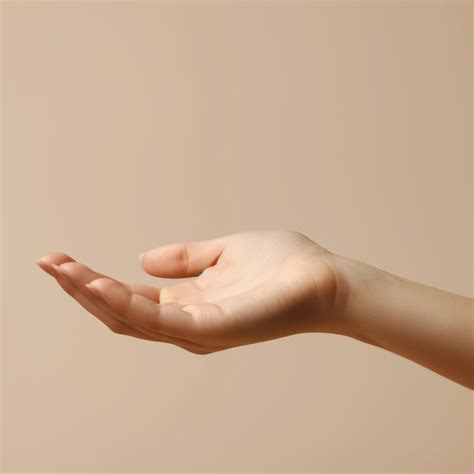 premium photo  hand   palm facing