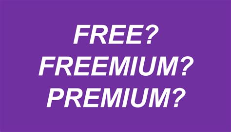 Free, Freemium, Premium Comparisons in Computer Software.