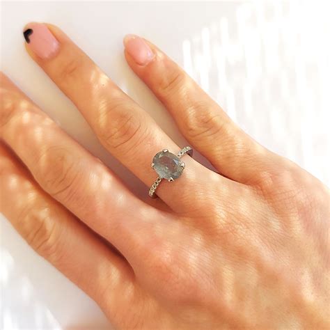 Сребърен пръстен "Лабрадорит" – Silenti Jewelry