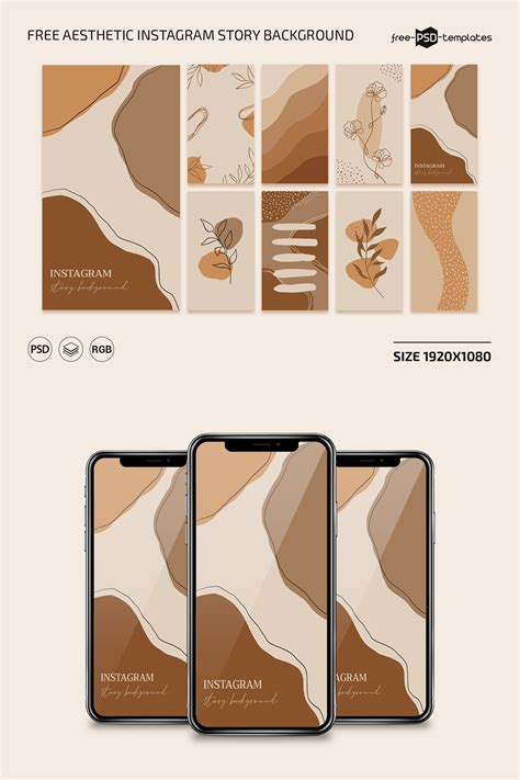 Free Aesthetic Instagram Story Background Template (PSD)
