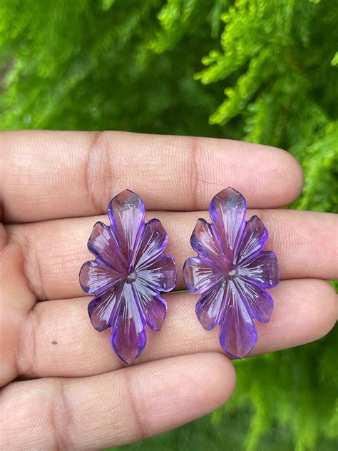 Flower Carving | Amethyst Flower | Amethyst Gemstone | Amethyst Ring ...