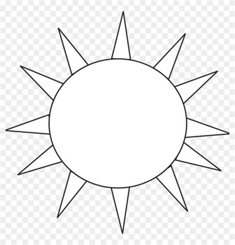 Sun Clip Art Black And White Black And White Black - Sun Icon Png White ...