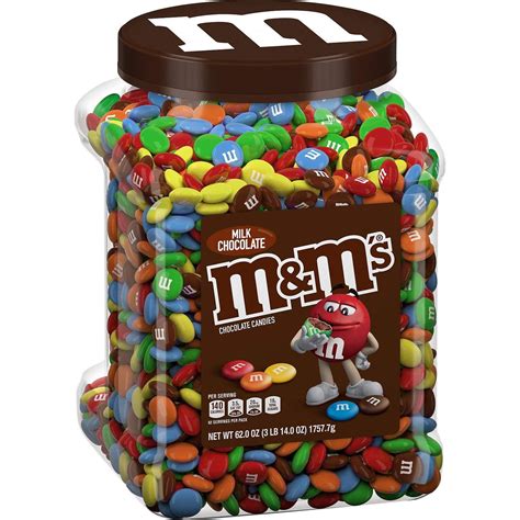 M&M'S Milk Chocolate Candies 3Lb 14Oz Jar Limited - Walmart.com