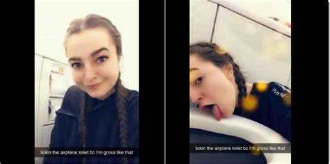 Video of Lady Licking Airplane Toilet Goes Viral On Twitter - Crime