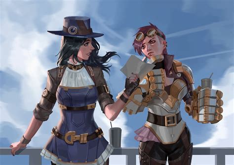 A quick fanart I did of Caitlyn x Vi : r/LoLFanArt