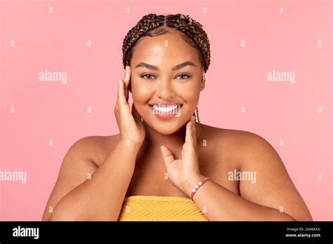 Chubby woman portrait hi-res stock photography and images - Alamy