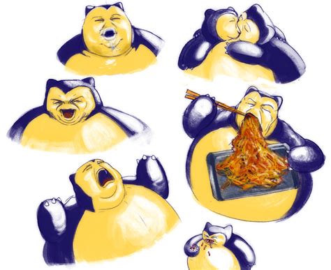 snorlax and nikocado avocado (pokemon) drawn by dongff_tk | Danbooru