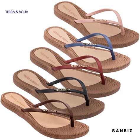 Rasteirinha Terra E Agua - Chinelo Sandália Feminina Rasteirinha Leve Terra e Água Macia | Shopee ...