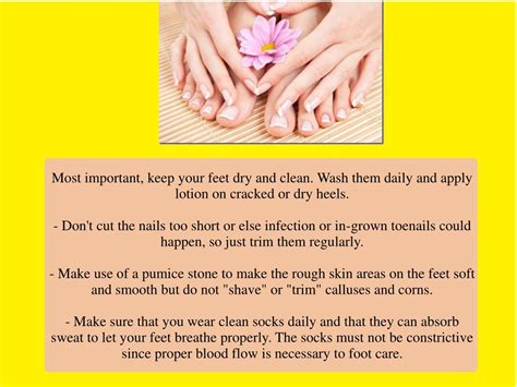 PPT - Daily Foot Care Tips PowerPoint Presentation, free download - ID
