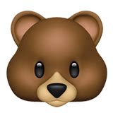 De Cria Emoji Iphone Urso - Rosto de urso Emoji 🐻