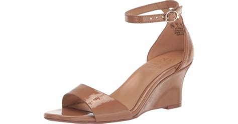 Naturalizer S Vera Wedge Ankle Strap Heeled Dress Sandal,café Brown ...