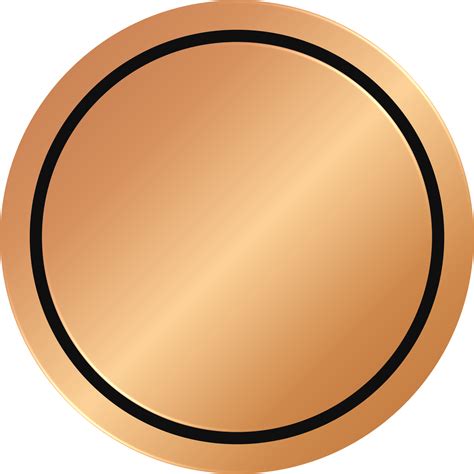 Bronze Circle Badge 11811878 PNG