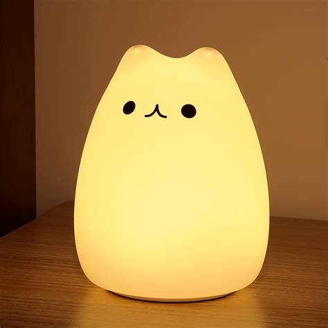 Amazon.com: ZKLiLi Cat Night Light, Cute Nursery Lights USB ...