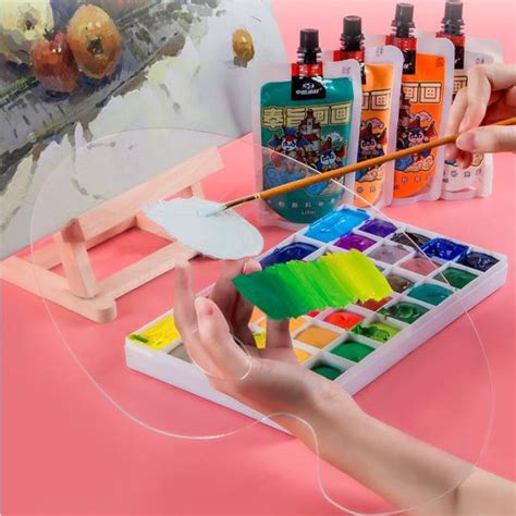 Clear Paint Pallet Painting Tray Palette Color Mixing For Acrylic ...