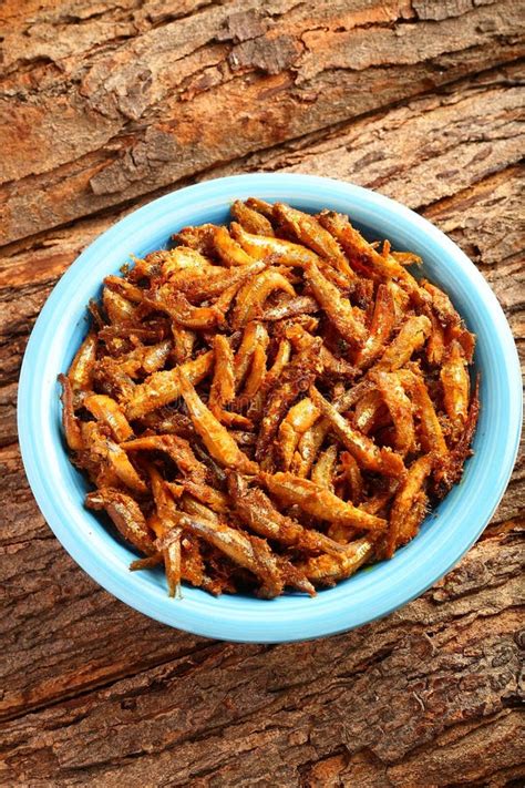 Bowl of Fresh Anchovy Fish Fry. Stock Image - Image of oonu, anchovy ...