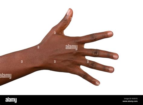 hand shows forefinger stock photo alamy