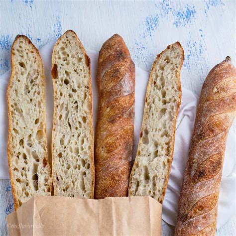 day sourdough baguette recipe  flavor bells