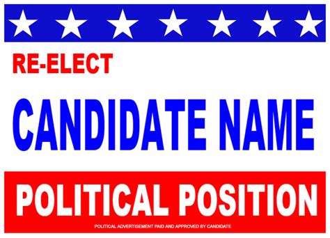 Political Signs Template #14