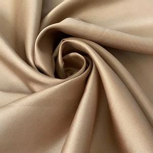 Luxury Gold Mikado Satin Fabric, Mocha Mikado Satin. Bridal Satin ...